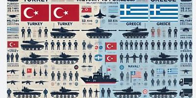 Türkiye ve Yunanistan'ın askeri güç karşılaştırması