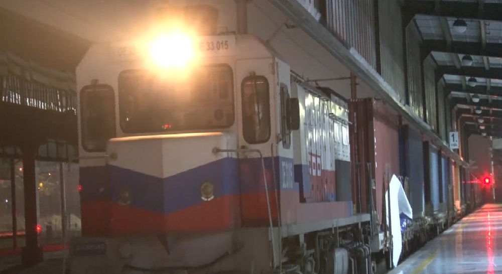 Türkiye’den Çin’e giden ikinci ihracat treni Ankara Garı’nda