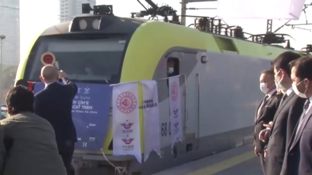 Türkiye’den Çin’e ilk ihracat treni uğurlandı