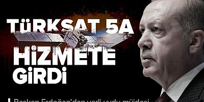 Türksat 5A uydusu hizmete girdi