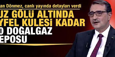 Tuz Gölü altında Eyfel Kulesi yüksekliğinde doğalgaz depoları