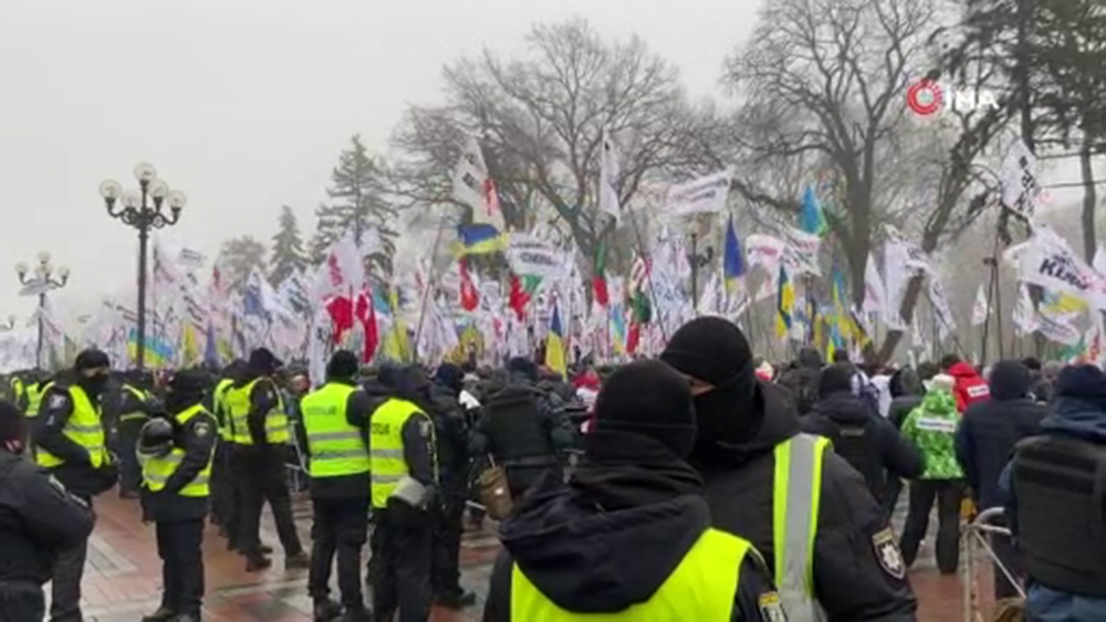 Ukrayna’daki karantina protestoları 4. gününde