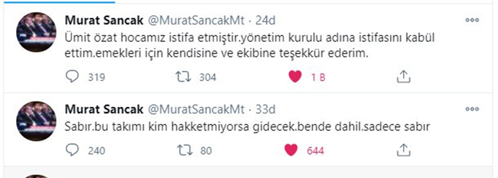 Ümit Özat istifa etti