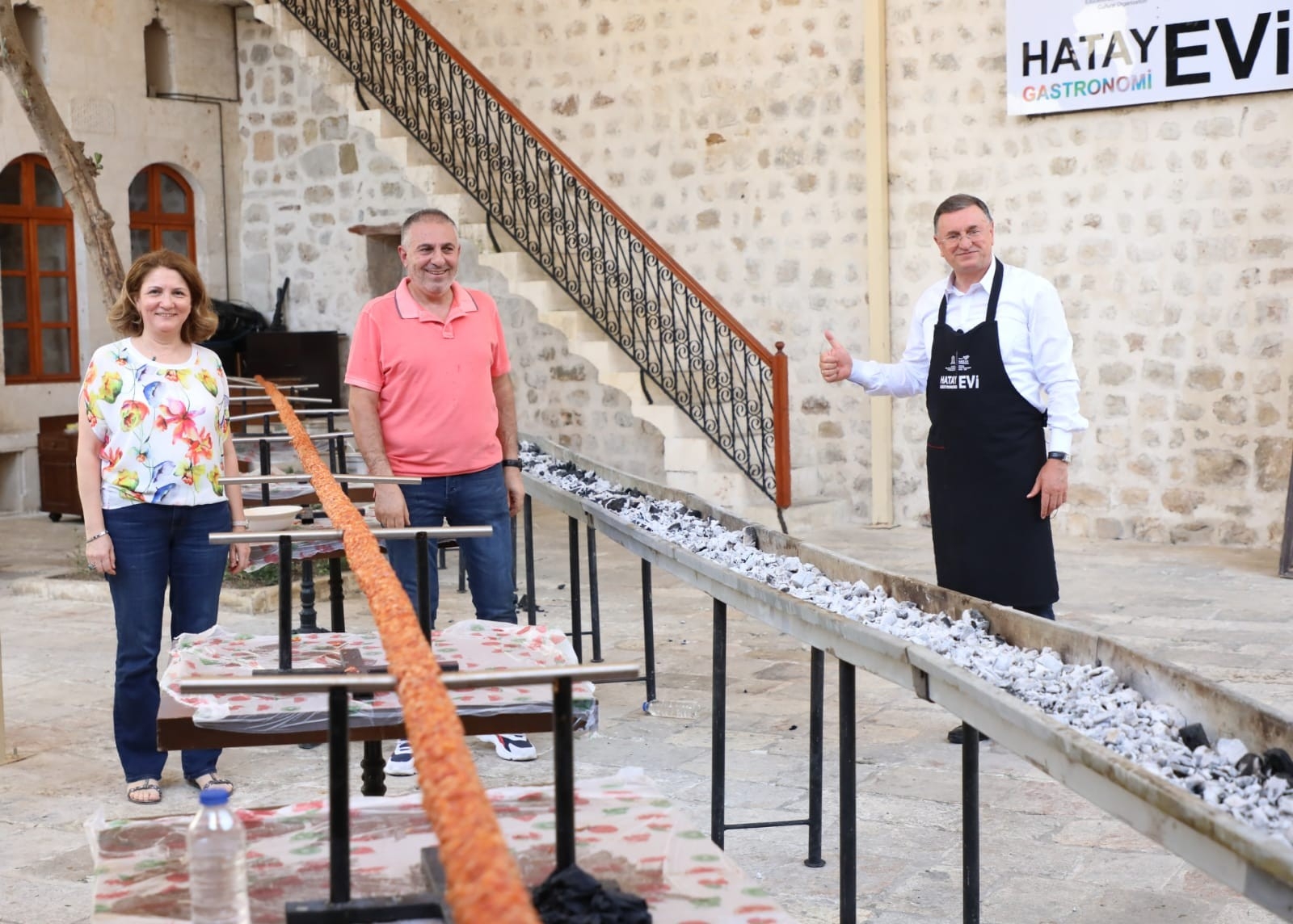 UNESCO Hatay Gastronomi Evi’nde 31 metrelik boru kebabı yapıldı