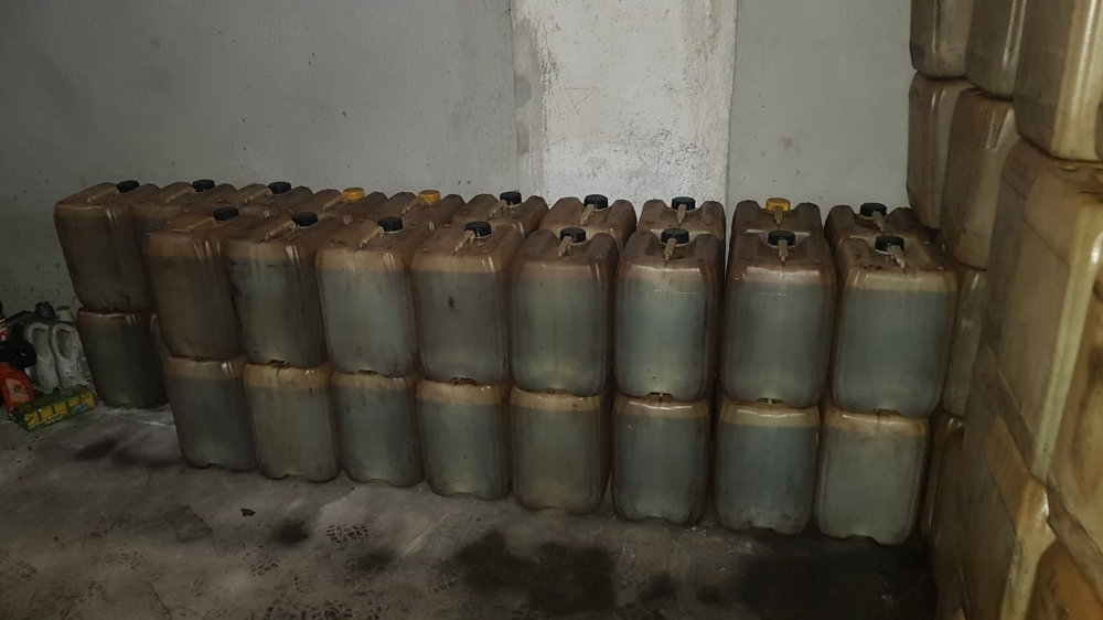 Uşak’ta 1.5 ton kaçak akaryakıt ele geçirildi