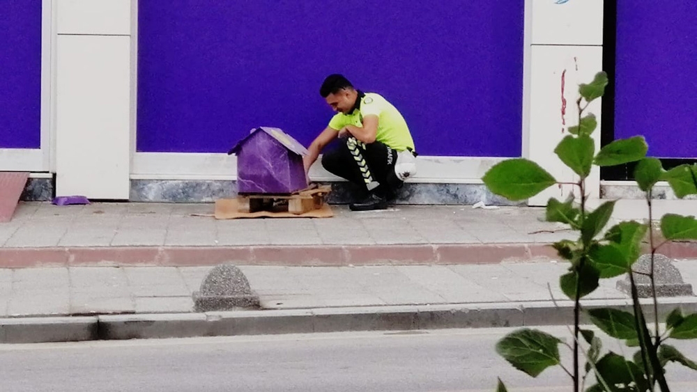 Üsküdar da yürekleri ısıtan görüntü