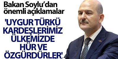 “Uygur Türkü kardeşlerimiz ülkemizde al bayrak ve gök bayrak gölgesinde hür ve özgürdürler”
