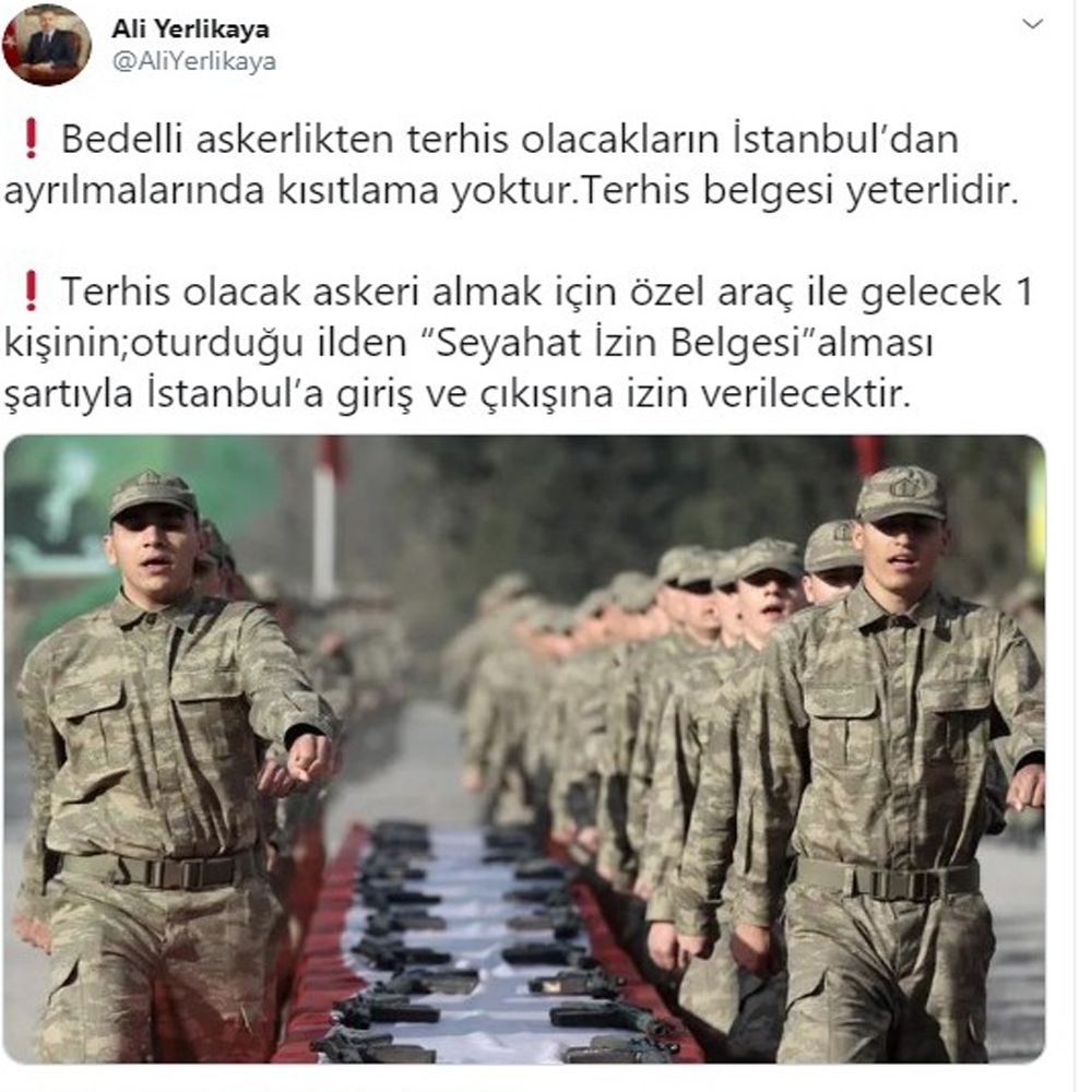 Vali Yerlikaya’dan bedelli askerler ve cenaze izinlerine ilişkin açıklama