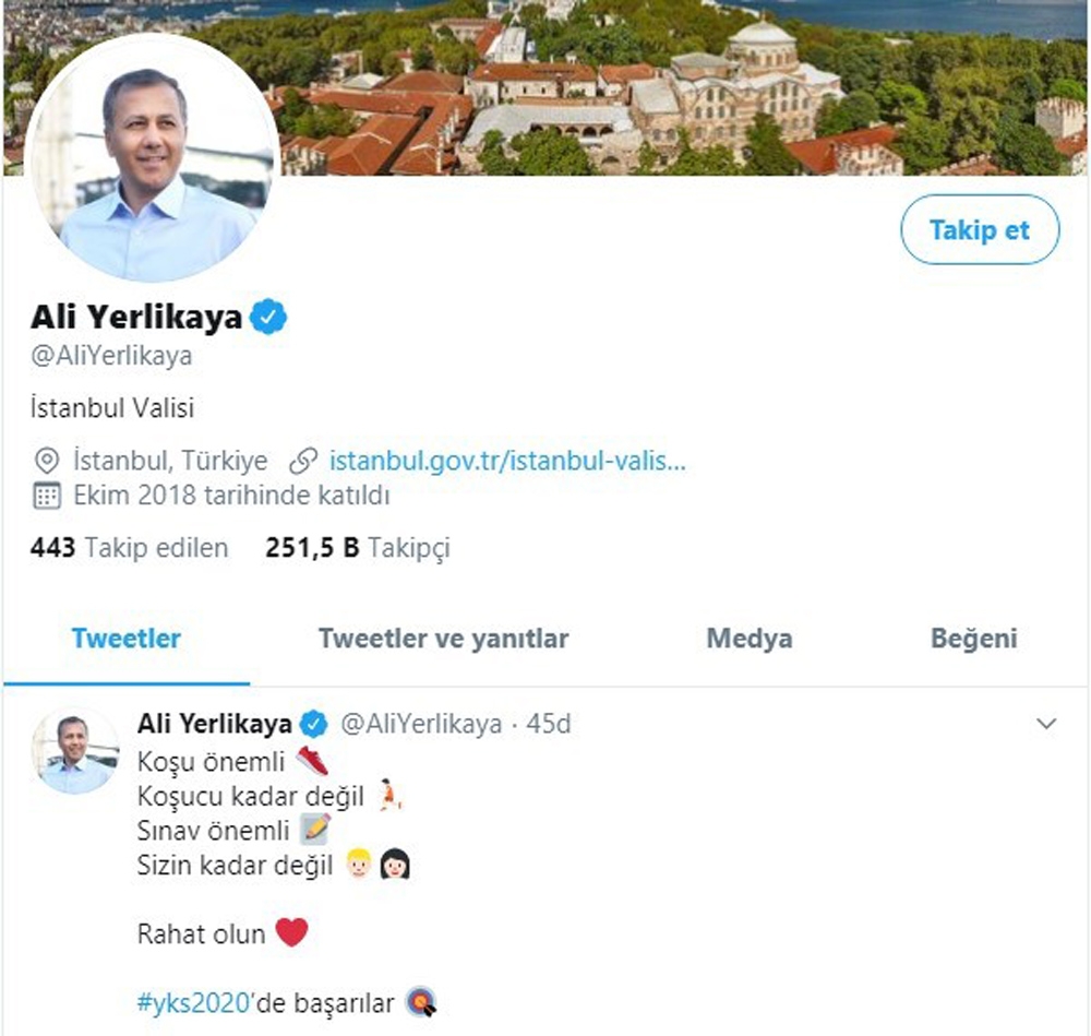 Vali Yerlikaya’dan sınava girecek öğrencilere mesaj