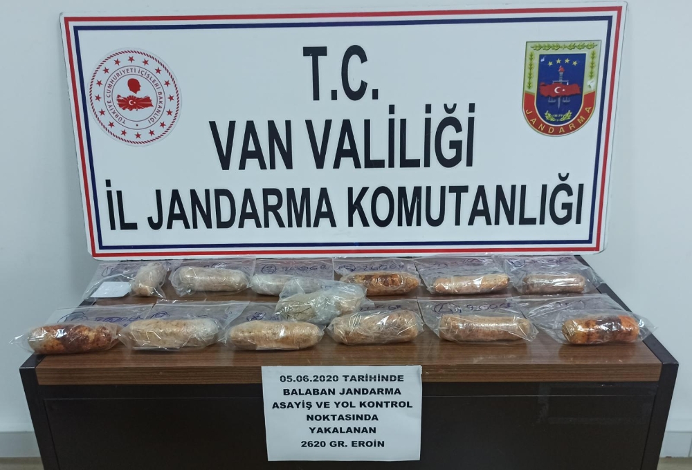 Van’da 3 kilogram eroin ele geçirildi