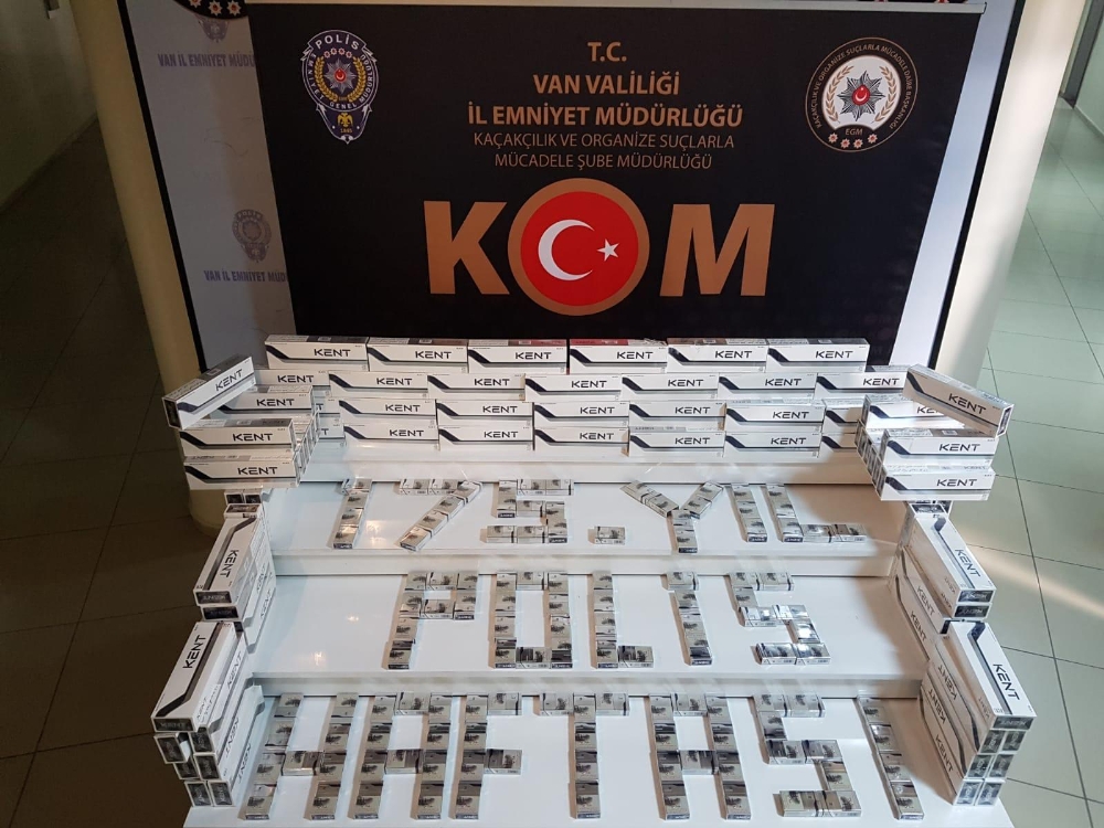 Van’da 5 bin 550 paket kaçak sigara ele geçirildi