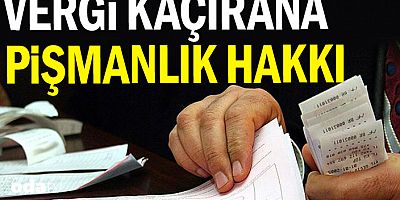 Vergi kaçırana pişmanlık hakkı! Cezada indirim geliyor
