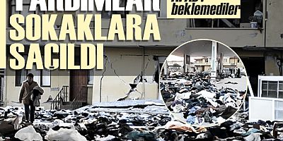 Yardımlar sokaklara saçıldı! AFAD'ı beklemediler..