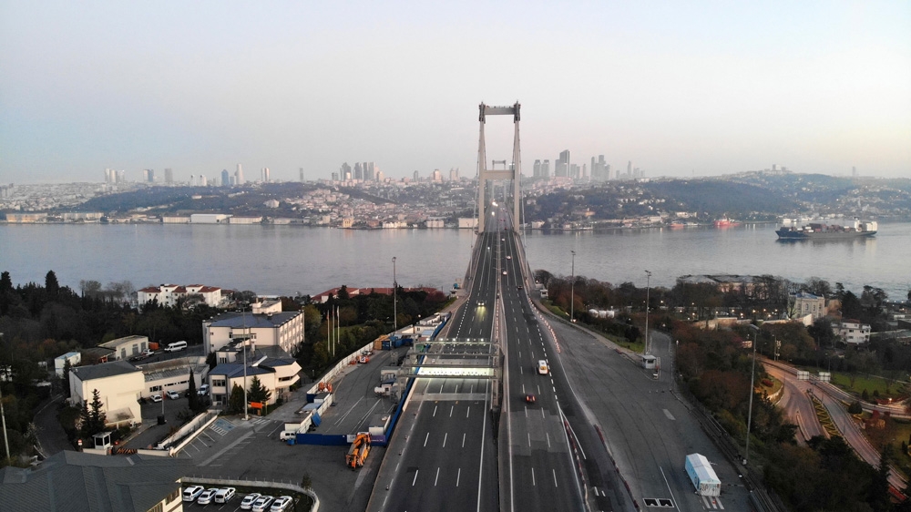 Yasaktan sonra 15 Temmuz Şehitler Köprüsü havadan görüntülendi