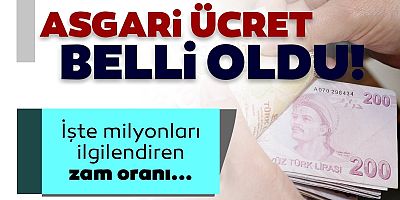 Yeni asgari ücret belli oldu! 5 bin 500 lira
