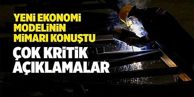 Yeni ekonomi modelinin mimarı konuştu:Amaç deli gömleğinin çıkarılması