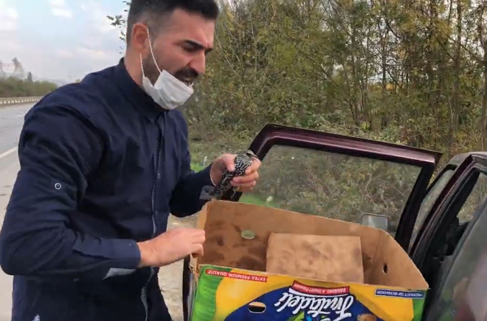 Yolda çırpınan kuşlar için kendi canını hiçe sayan vatandaş o anları anlattı
