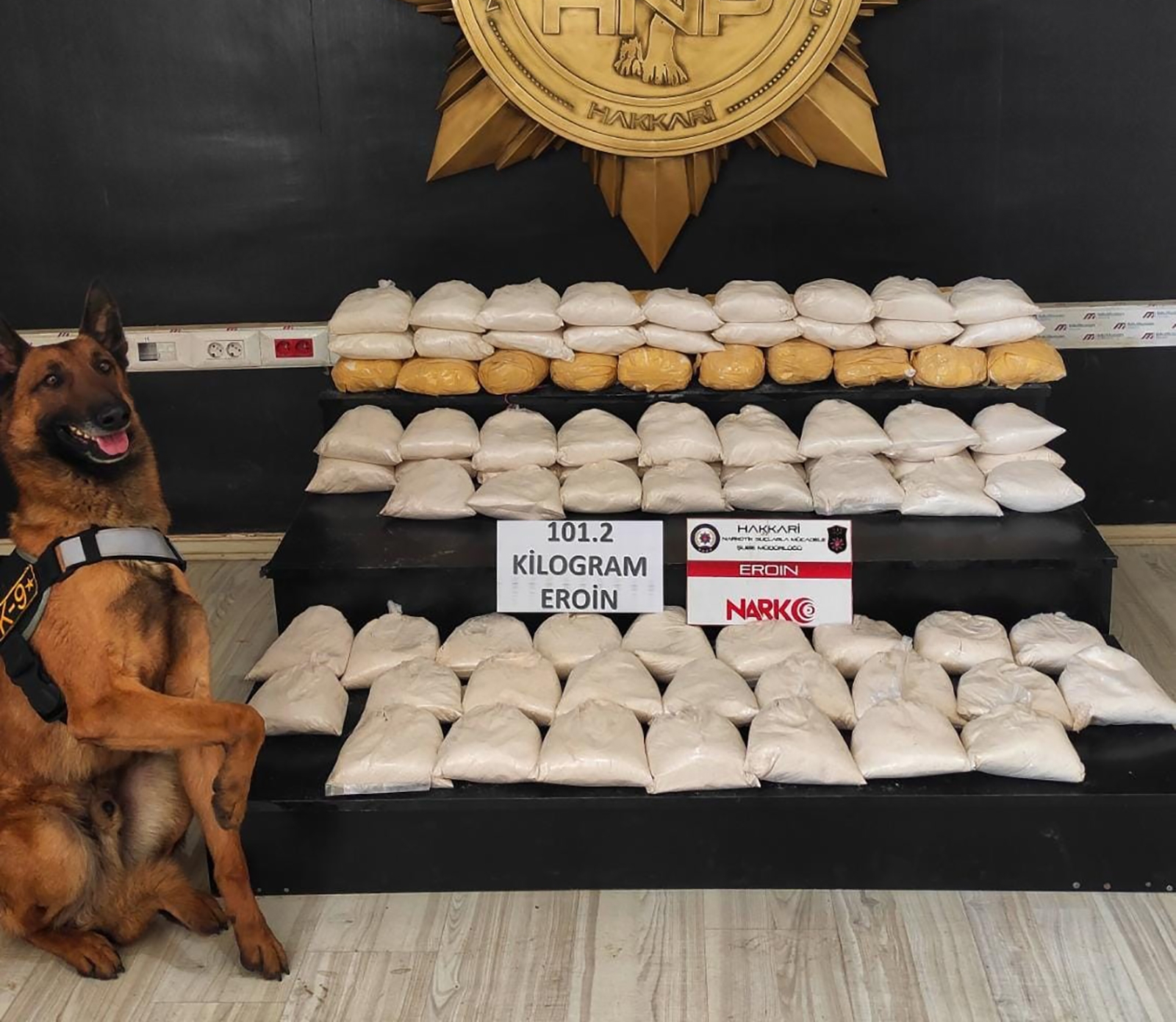 Yüksekova’da 101 kilo eroin ele geçirildi