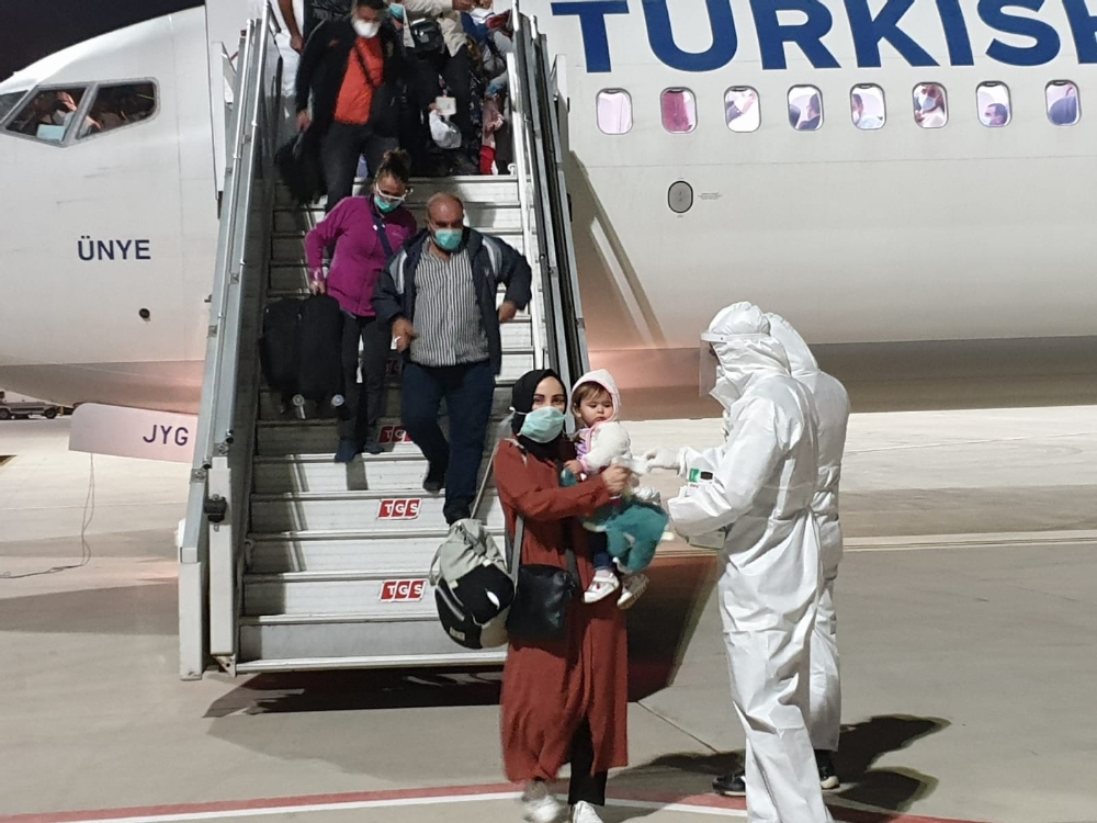 Yurt dışından 133 Türk vatandaşı daha Türkiye’ye getirildi