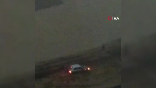 Yusufeli Barajı şantiyesinde sel ve heyelan böyle görüntülendi