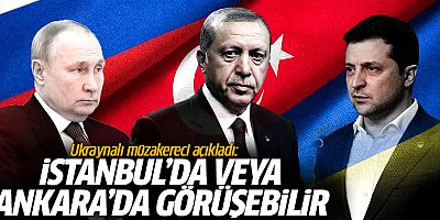 Zelenskiy ve Putin, İstanbul'da veya Ankara'da görüşebilir