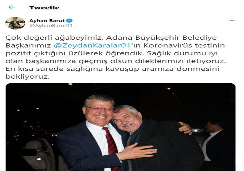 Zeydan Karalar korona virüse yakalandı