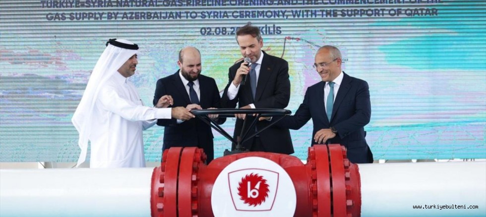 Türkiye'den Suriye'ye İlk Doğal Gaz Akışı Başladı